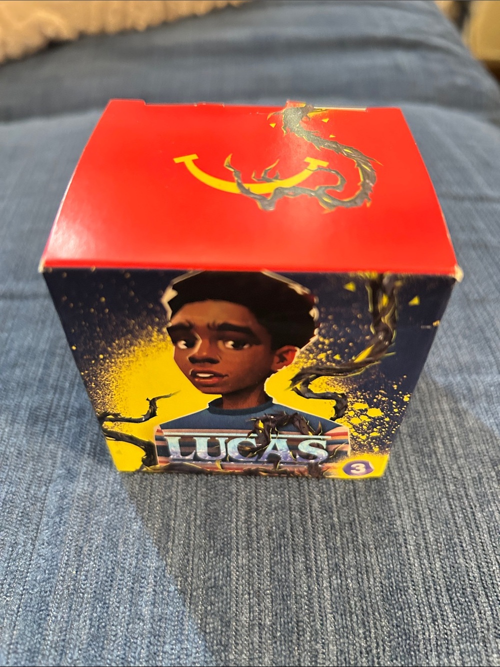Stranger Things McDonald toy Lucas Collectible Cube Toy - Red & Yellow